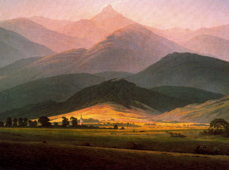Caspar David Friedrich. Landscape in the Riessengebirge. 1810