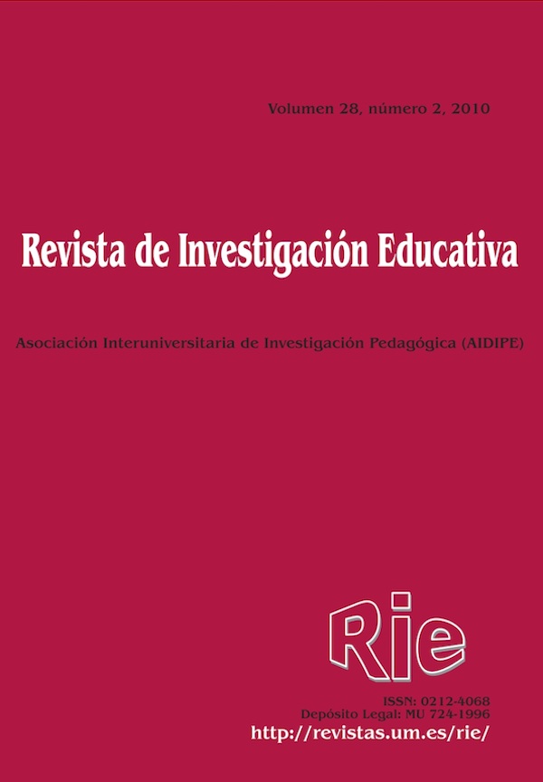 Revista de Investigación Educativa, 28 (2) de 2010